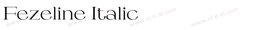 Fezeline Italic字体转换